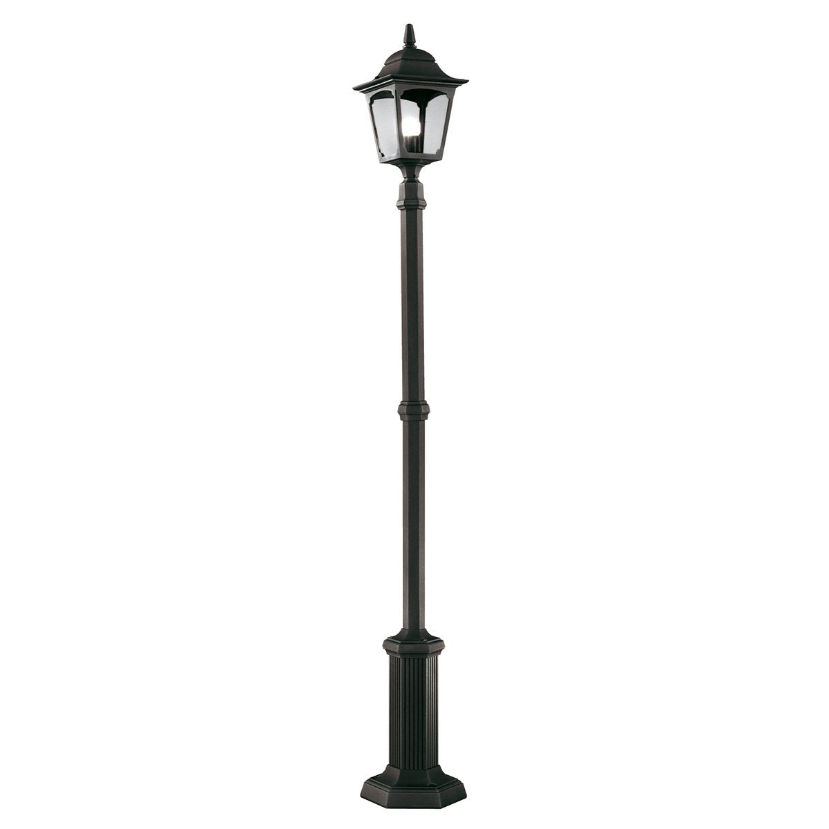 CP6-BLACK Chapel 1 Light Lamp Post Black