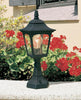 CPM4-BLACK Chapel 1 Light Mini Pedestal Black