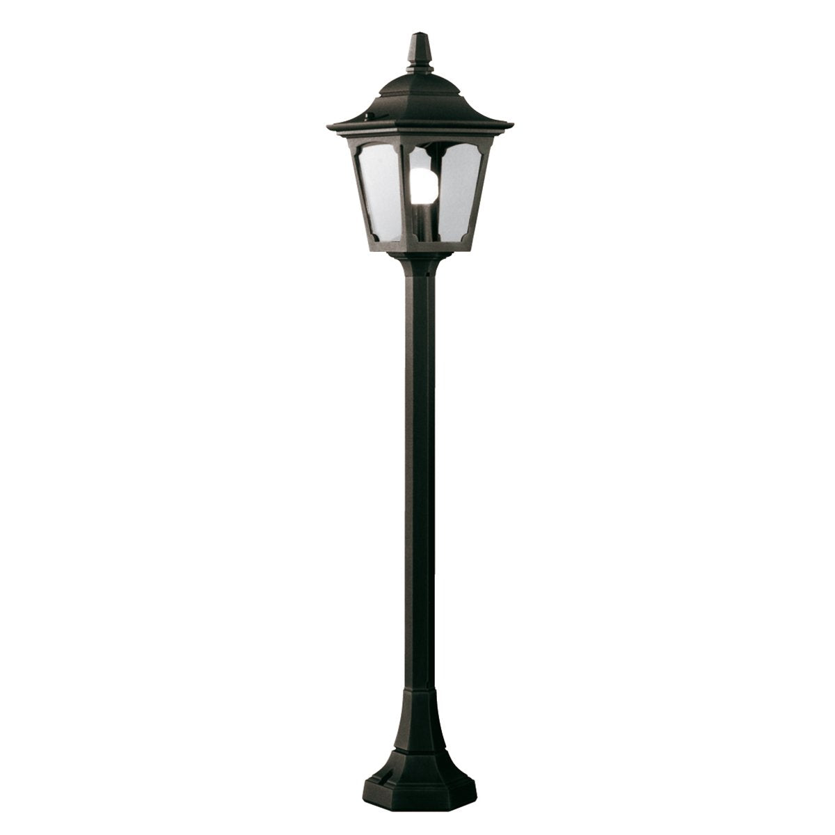 CPM5-BLACK Chapel 1 Light Mini Lamp Post Black