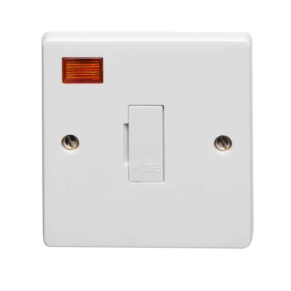 Crabtree 13A Unswitched Fused Connection Unit With Neon