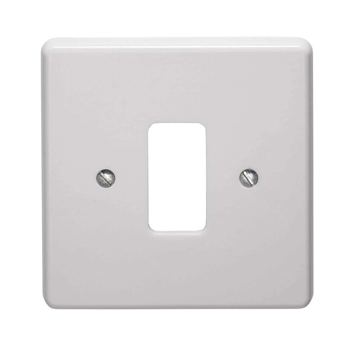 Crabtree 1 Gang Flush Moulded Grid Cover Plate