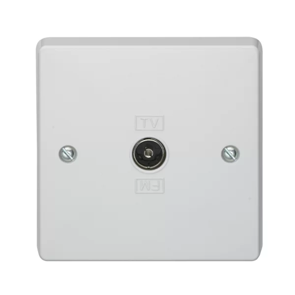 Crabtree 1 Gang 1 Way Isolated Coaxial Socket