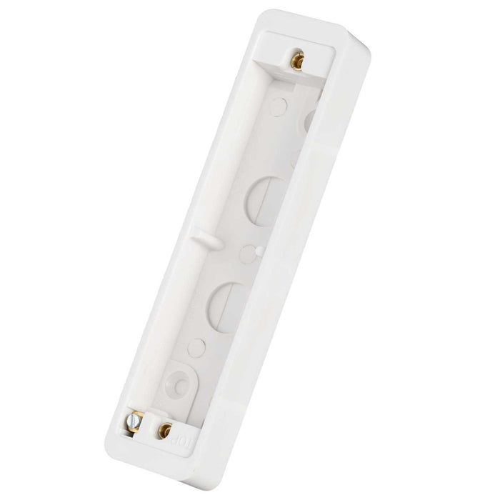 Crabtree 2 Gang 20mm Surface Installation Box (Will Accept 16mm X 16mm Mini Trunking)