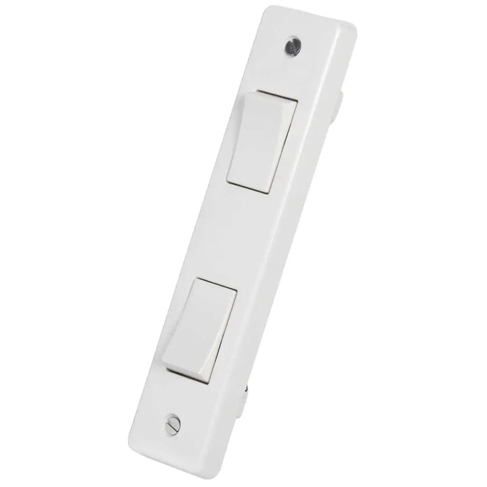 Crabtree 10AX 2 Gang 2 Way Switch Architrave
