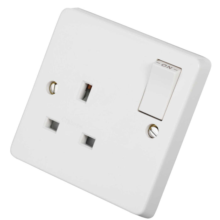 Crabtree 13A 1 Gang Double Pole Switched Socket
