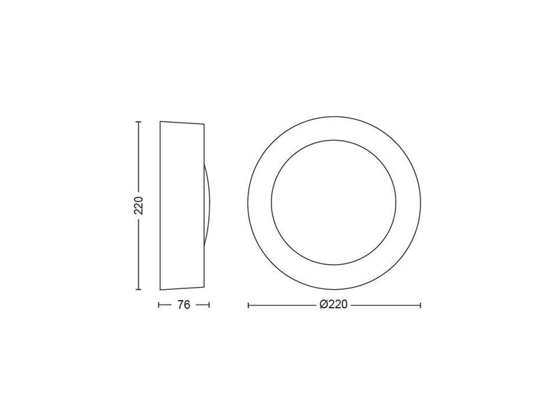 Philips Daylo Hue White & Colour Ambience Wall Lantern (Inox 1x15W)