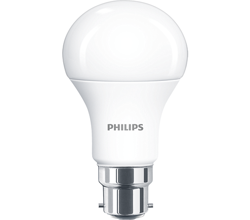 Philips LED 75W A60 B22 Warm White 230V Frosted Pack of 6 - Non Dimmable