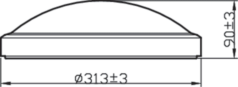 Philips Doris CL257 Functional Ceiling Light 17W 40K Chrome IP44