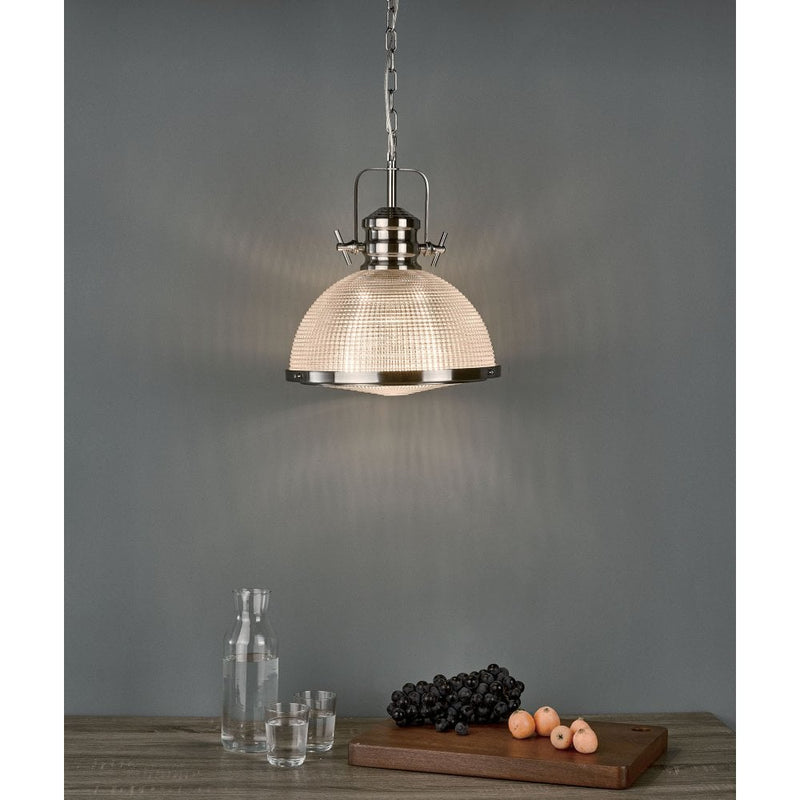 PEY0146 Single Pendant Satin Nickel