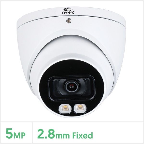 Eagle 5MP Fixed Lens Starlight HDCVI Full Colour Turret Camera (White)
