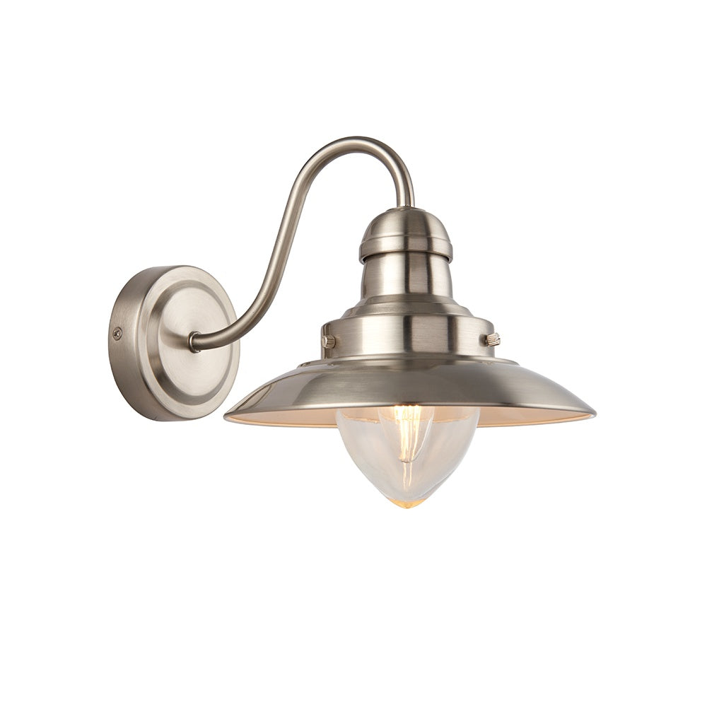 60800 Mendip Satin Nickel Indoor Wall Light