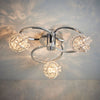 76285 Talia 3 Light Semi Flush Light