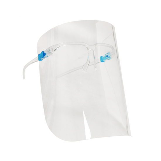 Face Shield with Glasses Frame Protective Isolation Mask