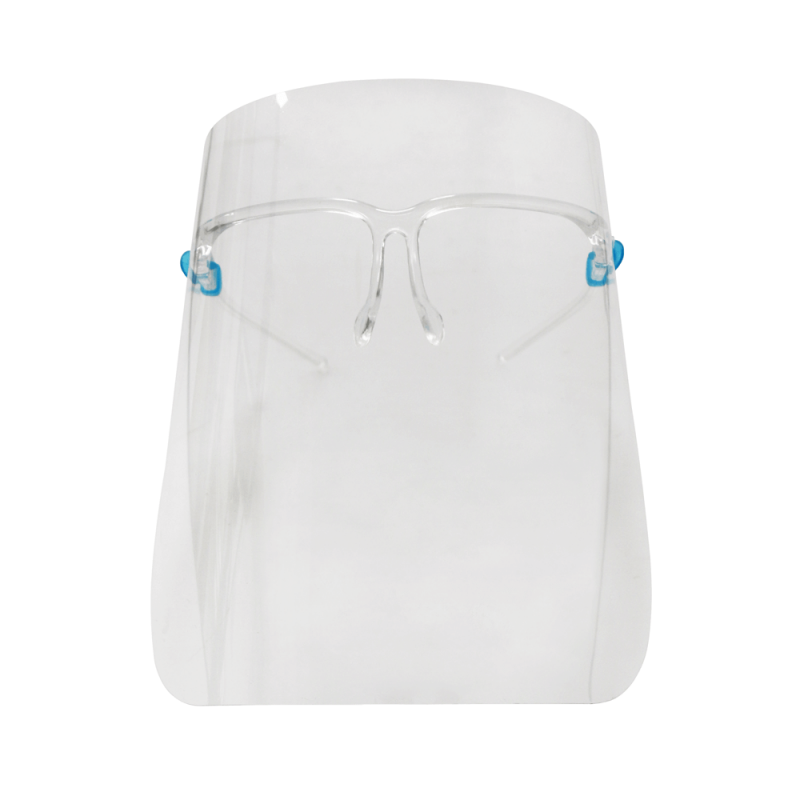 Face Shield with Glasses Frame Protective Isolation Mask
