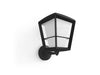 Philips Econic Hue White & Colour Ambience EU Up Wall Lantern - Black