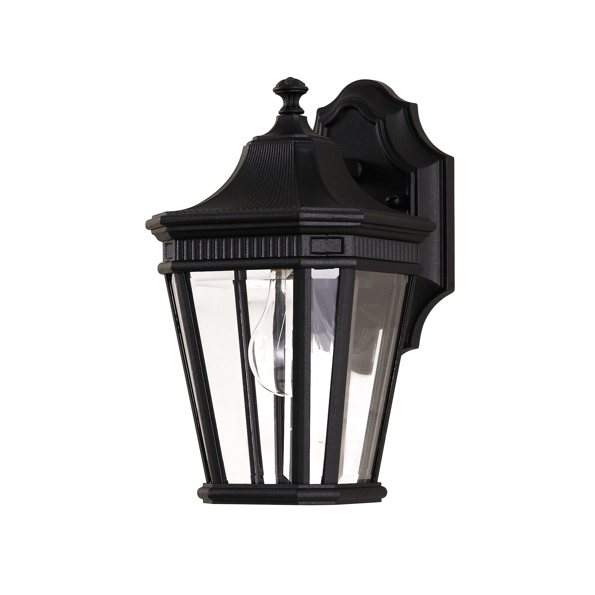 FE-COTSLN2-S-BK Feiss Cotswold Lane 1 Light Small Wall Light Black