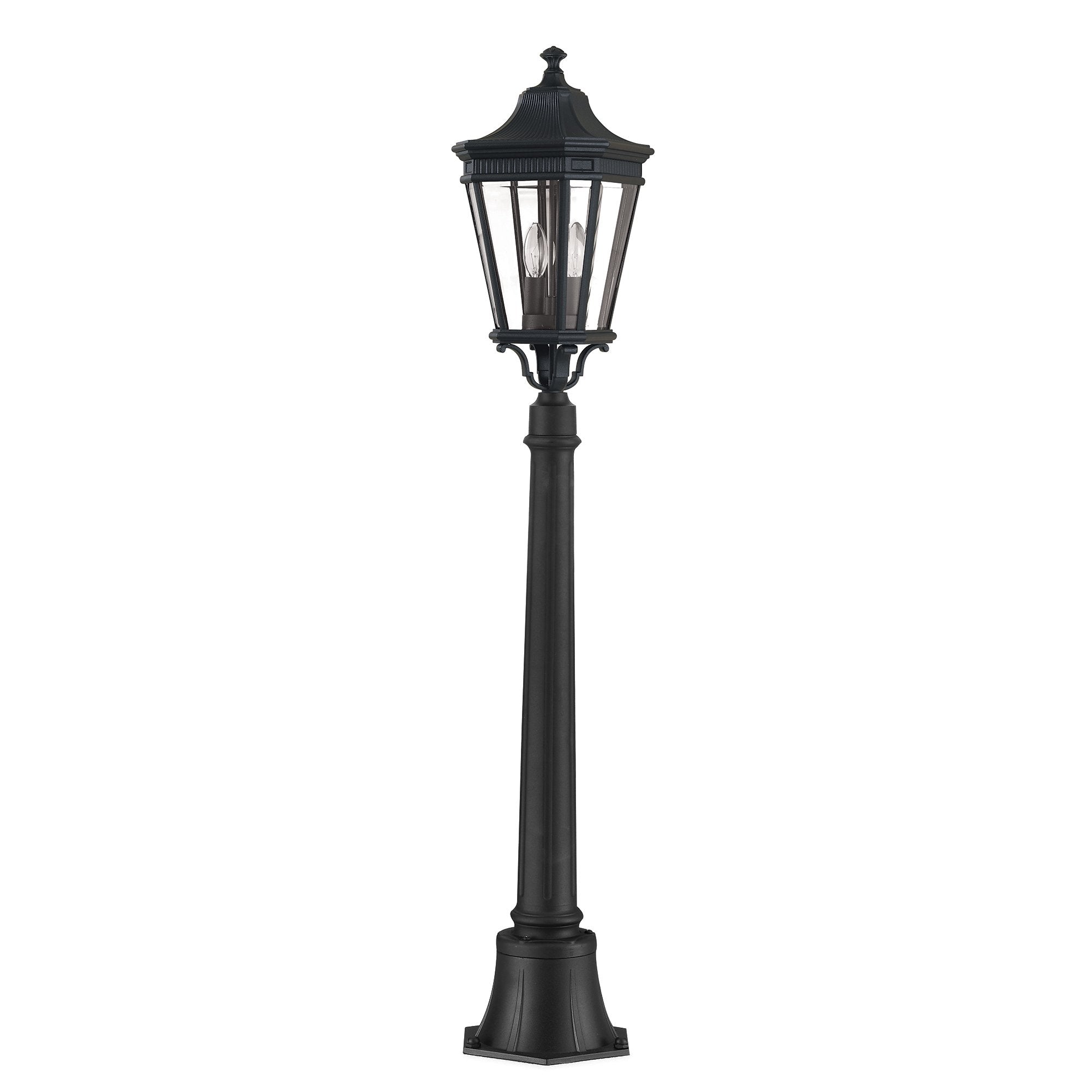 FE-COTSLN4-M-BK Feiss Cotswold Lane 2 Light Medium Lamp Post Black