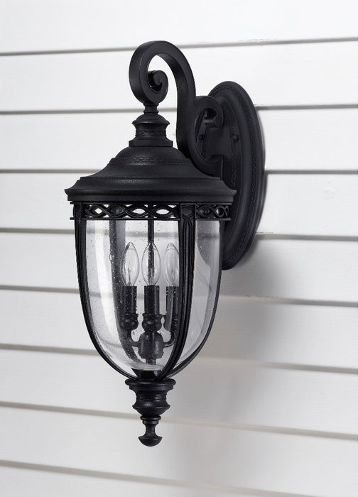 FE-EB2-XL-BLK Feiss English Bridle 4 Light Extra Large Wall Light Black