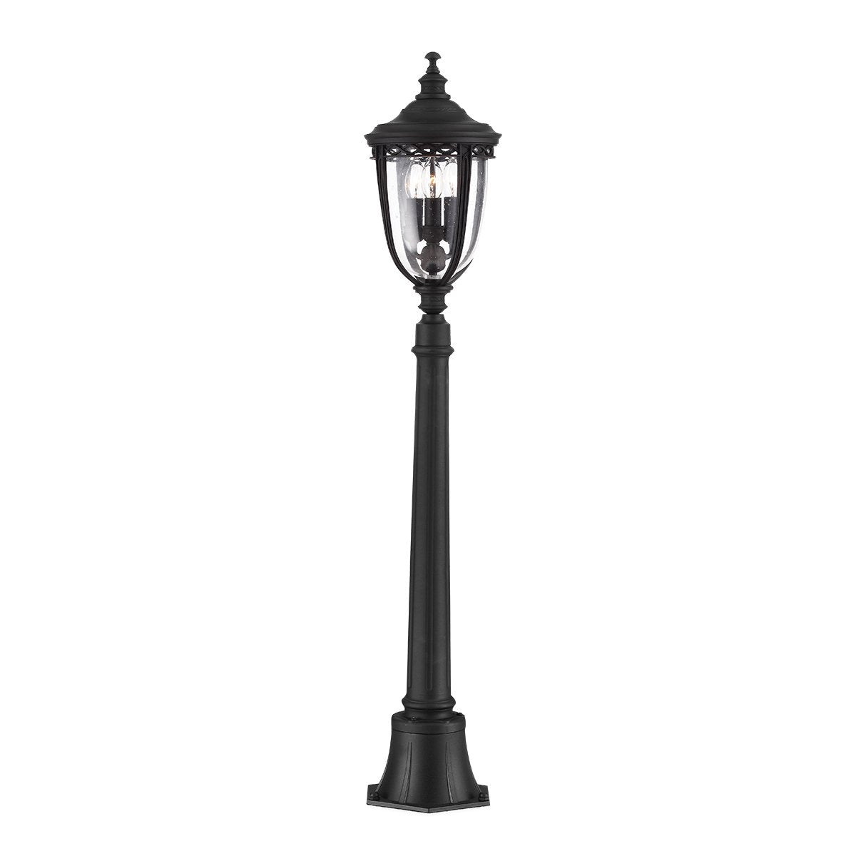FE-EB4-M-BLK Feiss English Bridle 3 Light Medium Lamp Post Black