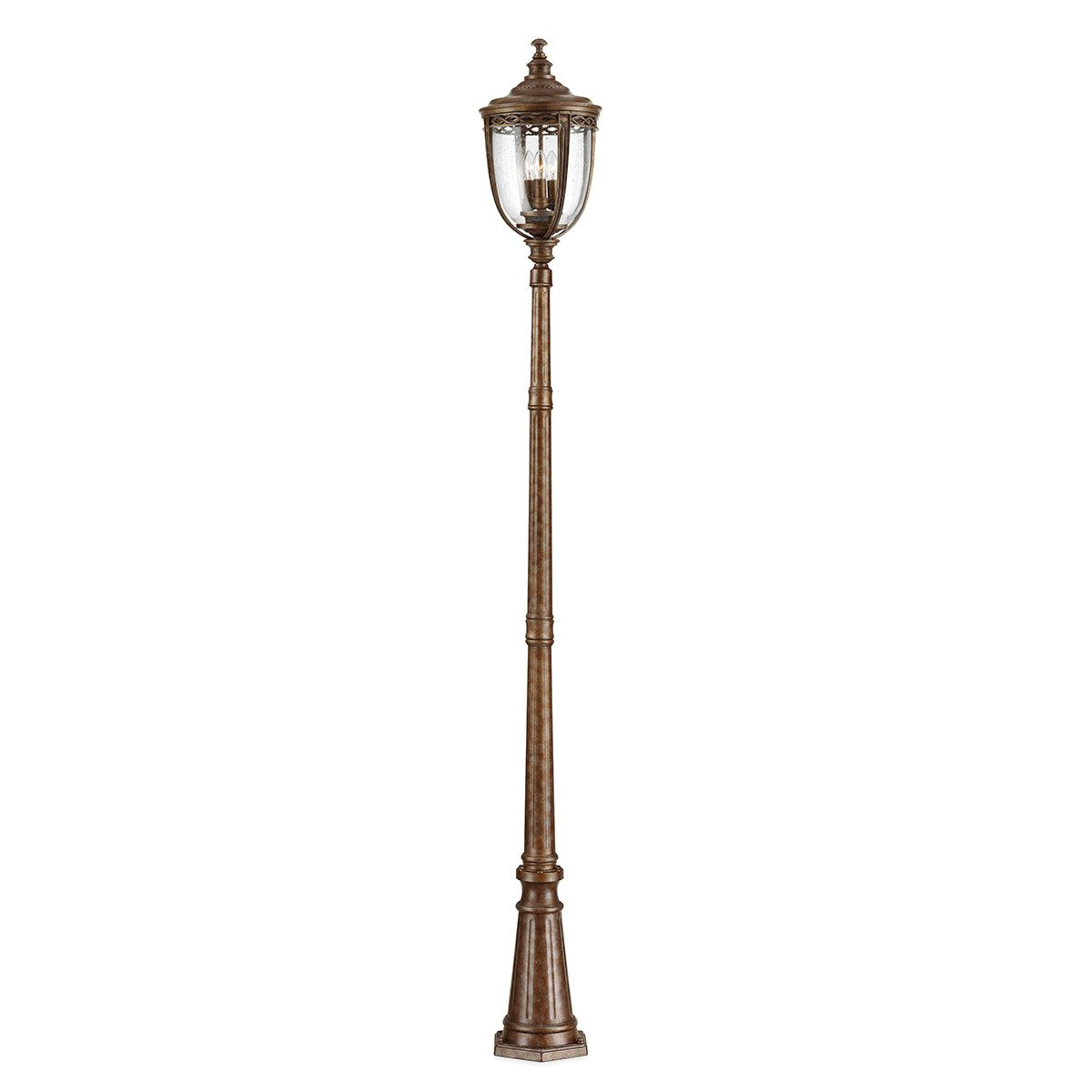 FE-EB5-L-BRB Feiss English Bridle 3 Light Large Lamp Post British Bronze