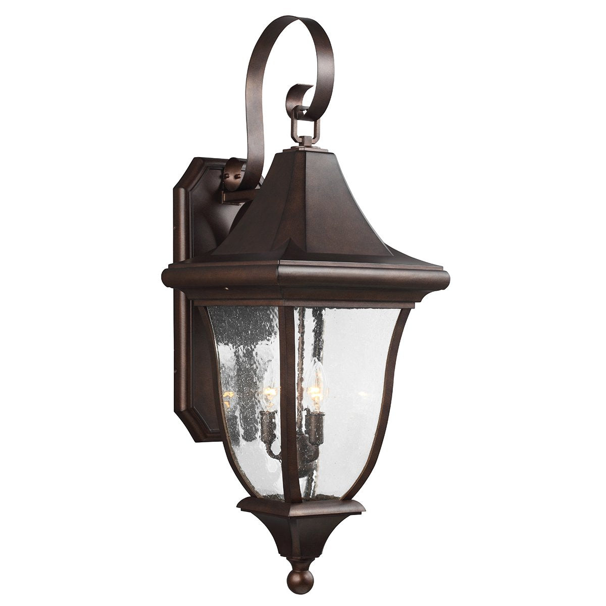FE-OAKMONT2-L Feiss Oakmont 3 Light Large Wall Light Patina Bronze