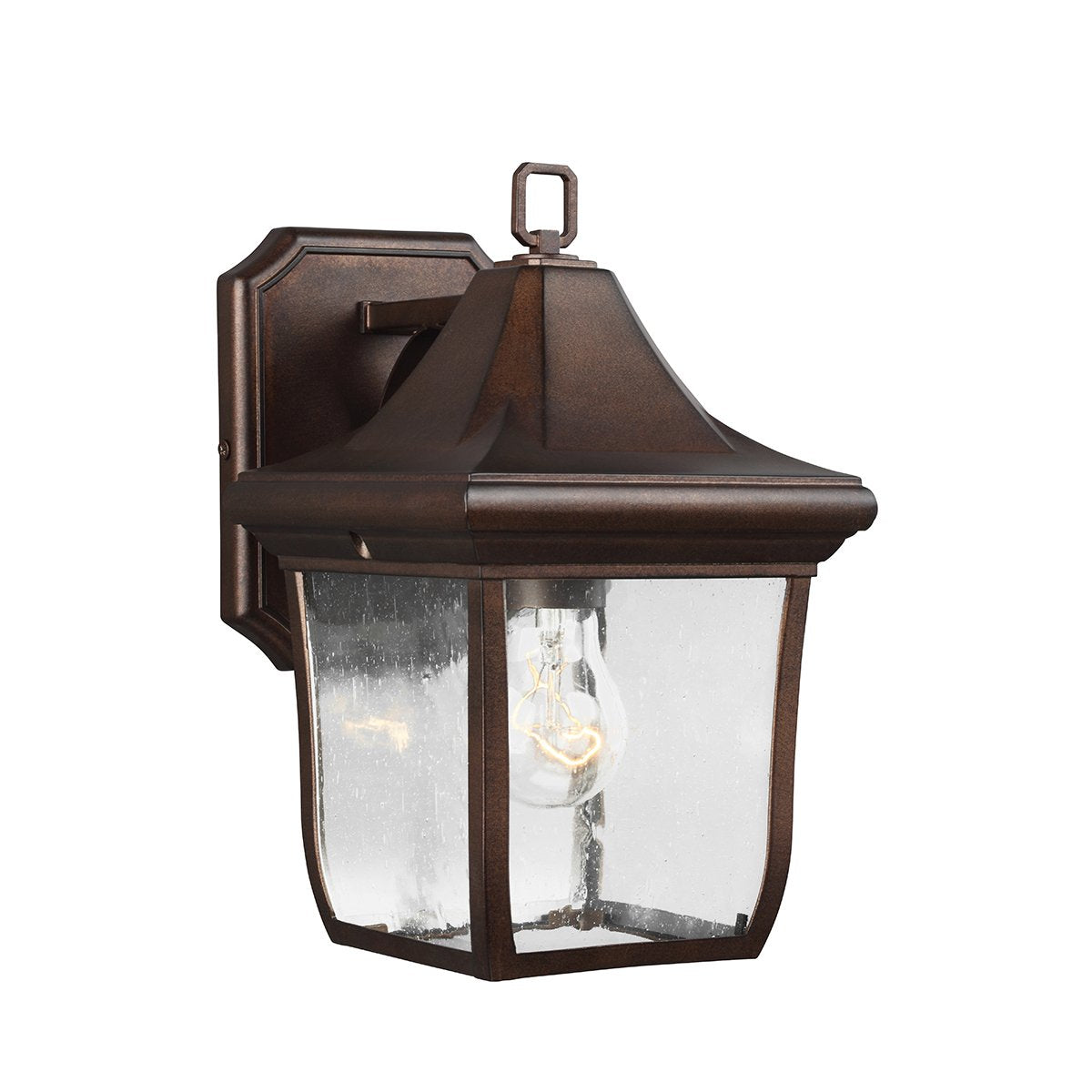 FE-OAKMONT2-S Feiss Oakmont 1 Light Small Wall Light Patina Bronze