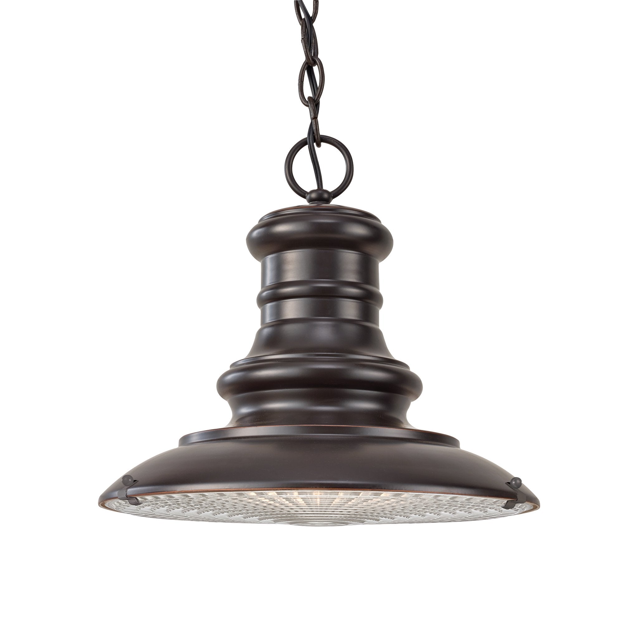 FE-REDDING8-M-RB Feiss Redding Station 1 Light Medium Hanging Lantern Restoration Bronze