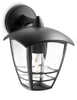 Philips Creek 1x60W 230V Down Outdoor Wall Lantern Black
