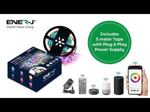 Ener-J Smart Digital Dream Colour Running RGB LED Strip Kit