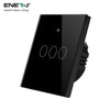 Ener-J WiFi Smart 3 Gang Touch Switch, Black (No Neutral Required)