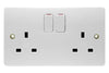 MK K2747WHI Double Pole Socket