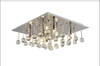 A3131 Flush 6 Light 50cm Square Crystal Light In Polished Chrome