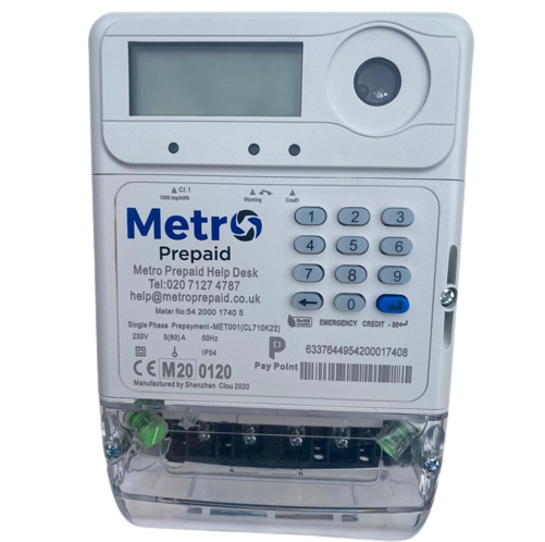 Metro Prepaid MET001 Single Phase Meter