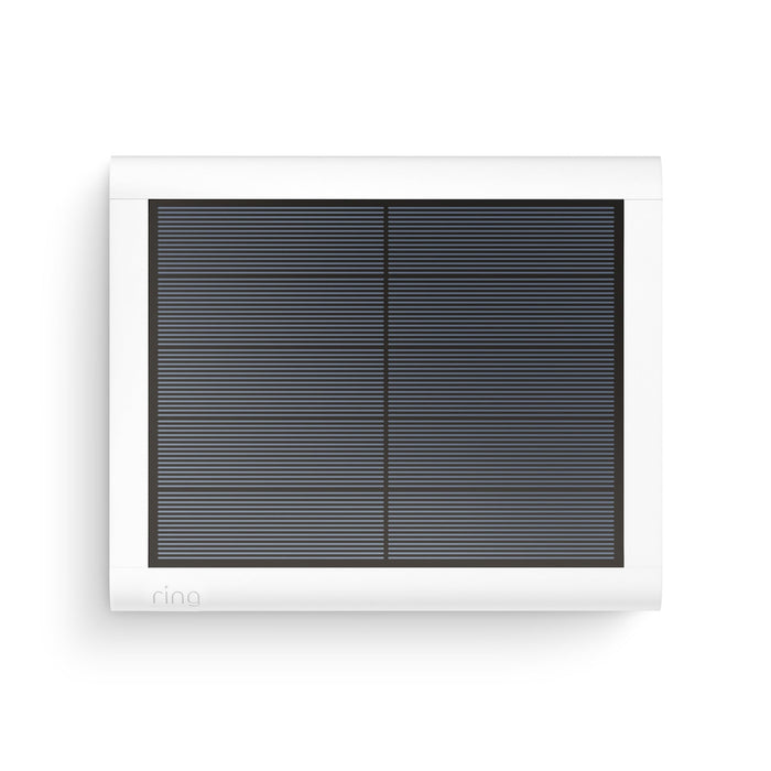 Ring Spotlight Cam Plus Battery & USB-C Solar Panel White *BUNDLE*