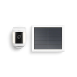 Ring Spotlight Cam Plus Battery & USB-C Solar Panel White *BUNDLE*