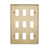 Crabtree 9 Gang Flush Grid Cover Plate
