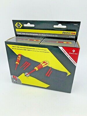 CK Tools T4925 VDE Insulated Screwdriver Set With Slim Interchangeable Blades