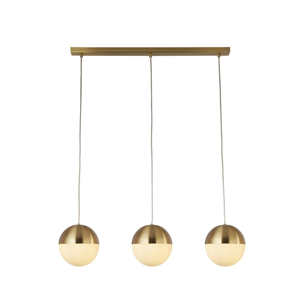 BS3-18142 3 Light Bar Pendant - Satin Brass