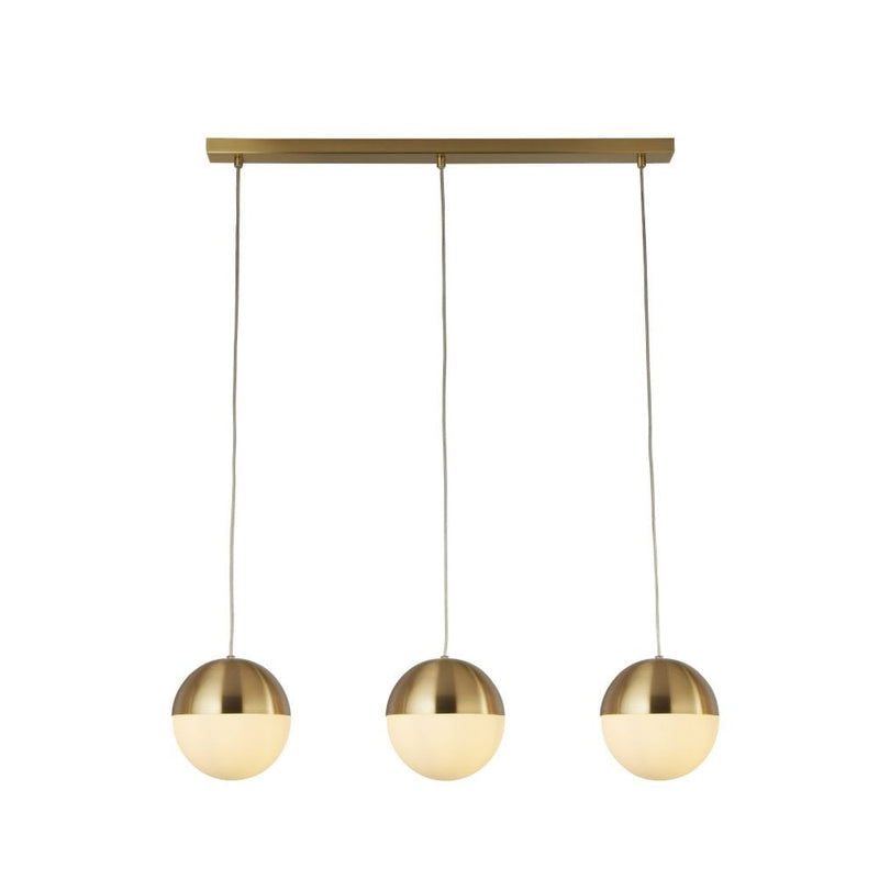 BS3-18142 3 Light Bar Pendant - Satin Brass