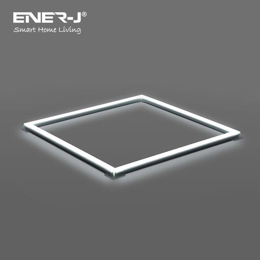 Ener J LED Splicing Borderline Panel 60x60cms CCT Switchable (6000K-4000K-3000K), 4000 Lumens -  Pack of 4